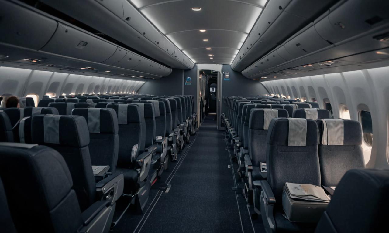 Inside Airbus A319 American Airlines